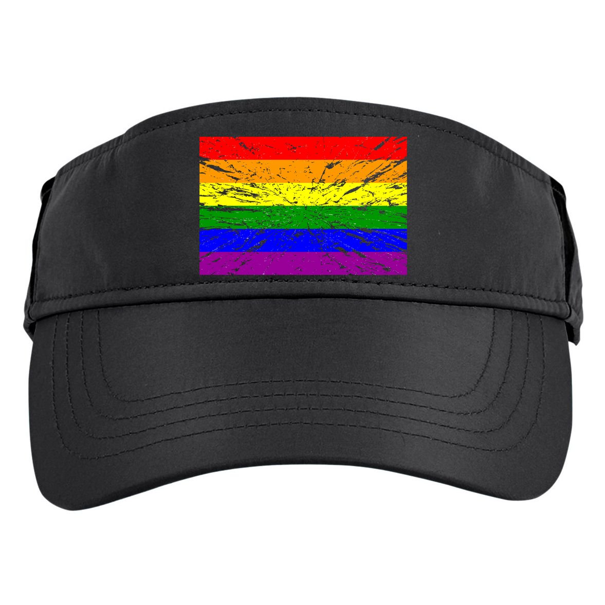 Gay Pride Flag Retro Adult Drive Performance Visor