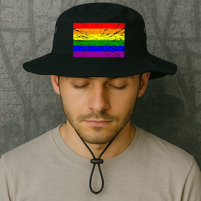 Gay Pride Flag Retro Bucket Hat