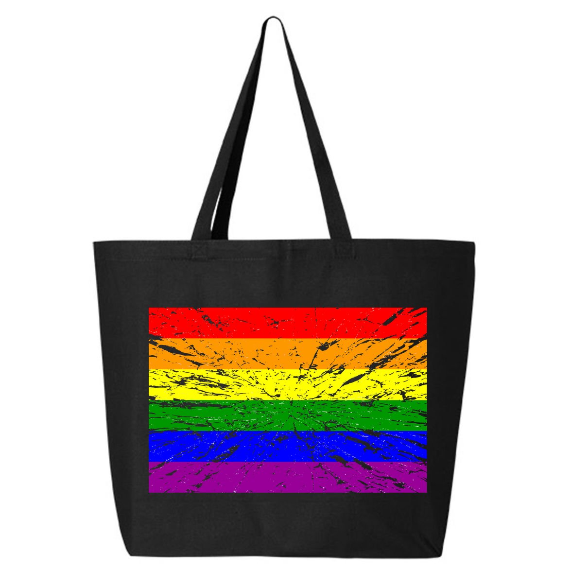 Gay Pride Flag Retro 25L Jumbo Tote