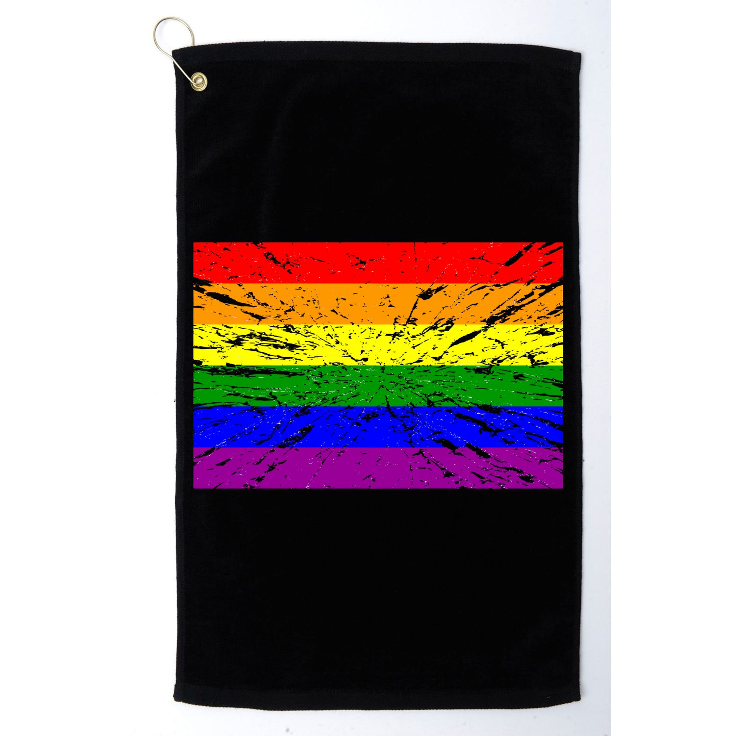 Gay Pride Flag Retro Golf Towel
