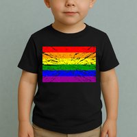Gay Pride Flag Retro Toddler T-Shirt
