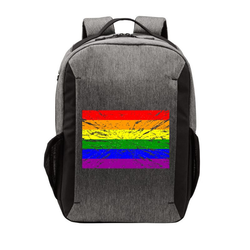 Gay Pride Flag Retro Vector Backpack