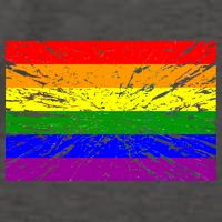 Gay Pride Flag Retro Vector Backpack