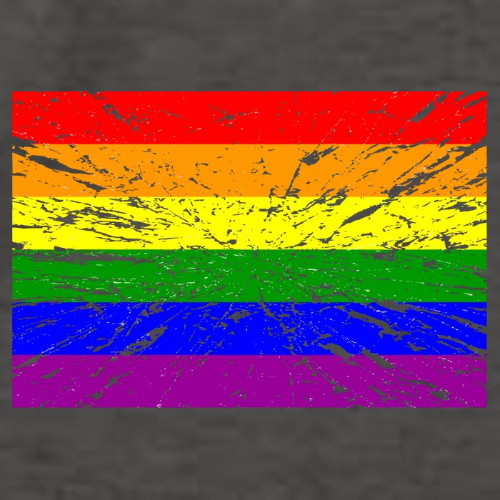 Gay Pride Flag Retro Vector Backpack