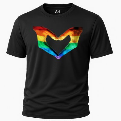 Gay Pride Hand Of Love Performance Shirt