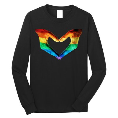 Gay Pride Hand Of Love Long Sleeve Shirt