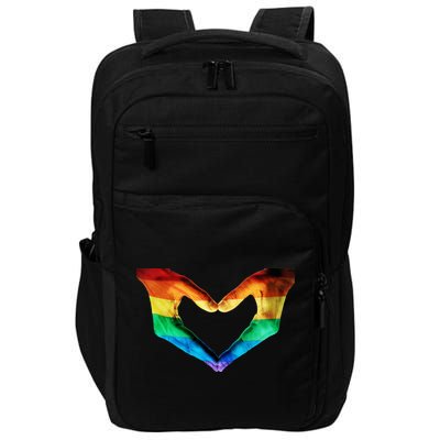 Gay Pride Hand Of Love Impact Tech Backpack