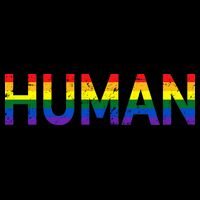 Gay Pride HUMAN Rainbow Flag LGBT Performance Shirt