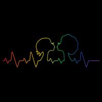 Gay Pride LGBT Lesbian Rainbow Heartbeat T-Shirt
