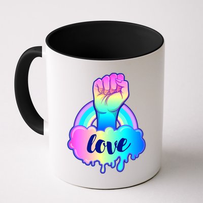 Gay Pride LGBT Rainbow Love Cotton Candy Fist Mug