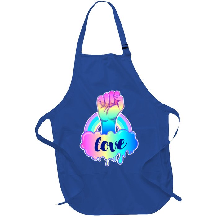 Gay Pride LGBT Rainbow Love Cotton Candy Fist Apron