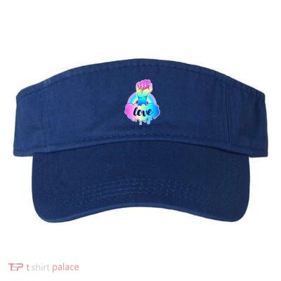 Gay Pride LGBT Rainbow Love Cotton Candy Fist Visor