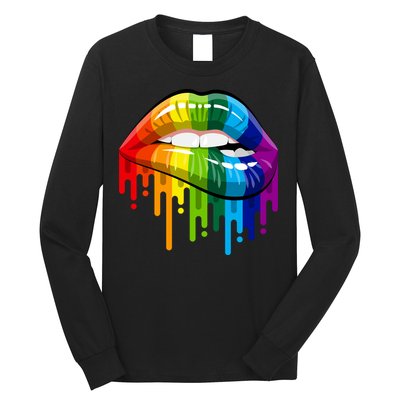 Gay Pride Lips Long Sleeve Shirt