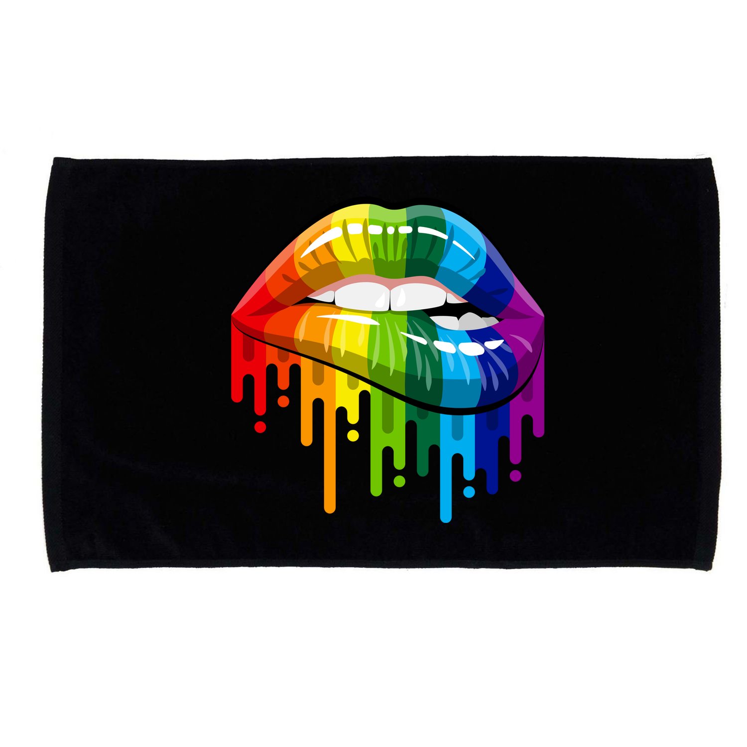 Gay Pride Lips Microfiber Hand Towel