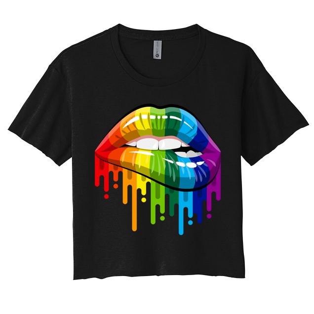 Gay Pride Lips Crop Top