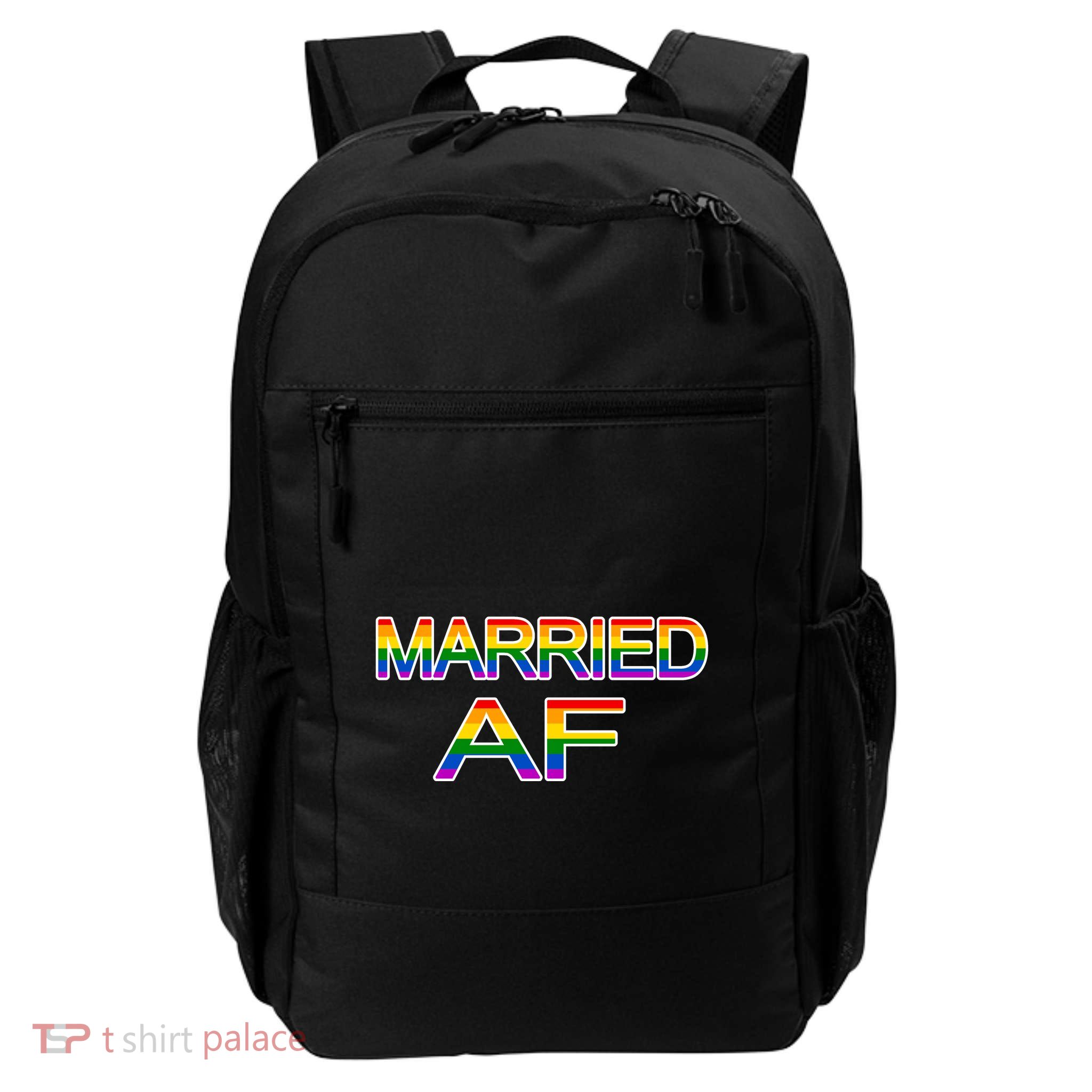 Gay Pride Married AF Marriage Equality Daily Commute Backpack