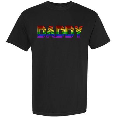 Gay Pride Proud Daddy LGBT Garment-Dyed Heavyweight T-Shirt