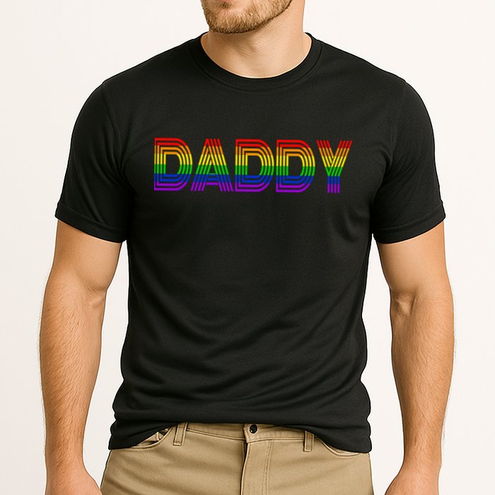Gay Pride Proud Daddy LGBT Performance Shirt