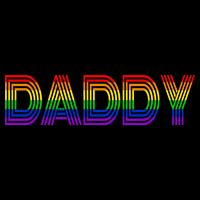 Gay Pride Proud Daddy LGBT Flatbill Hat