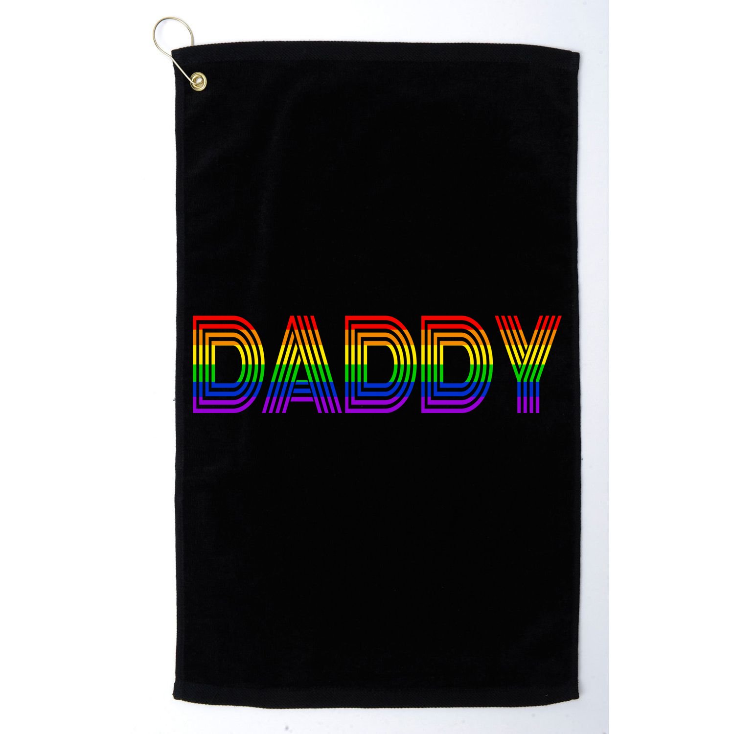 Gay Pride Proud Daddy LGBT Golf Towel