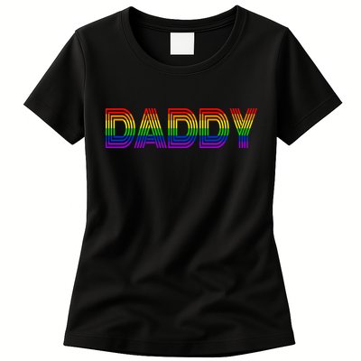 Gay Pride Proud Daddy LGBT Womens T-Shirt