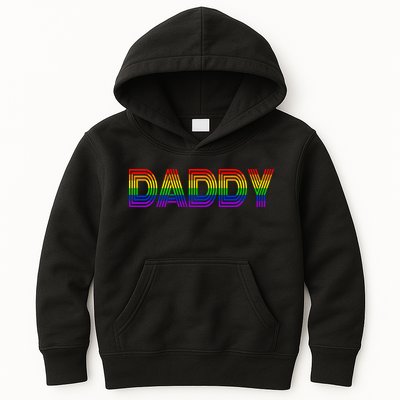Gay Pride Proud Daddy LGBT Kids Hoodie
