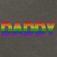 Gay Pride Proud Daddy LGBT Cotton Canvas Backpack