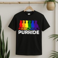 Gay Pride Purride Rainbow Cat T-Shirt