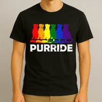 Gay Pride Purride Rainbow Cat T-Shirt