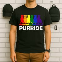 Gay Pride Purride Rainbow Cat T-Shirt