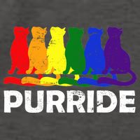 Gay Pride Purride Rainbow Cat Vector Backpack