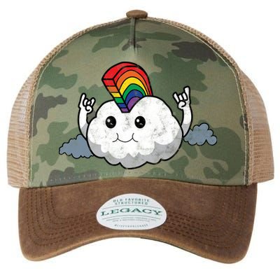Gay Pride Rainbow Mohawk Cloud Legacy Tie Dye Trucker Hat