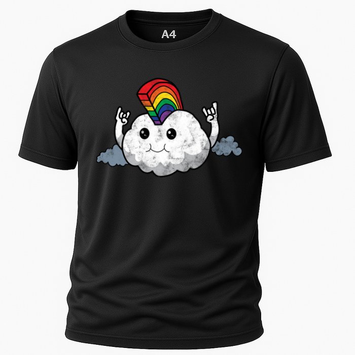 Gay Pride Rainbow Mohawk Cloud Performance Shirt