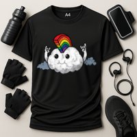 Gay Pride Rainbow Mohawk Cloud Performance Shirt