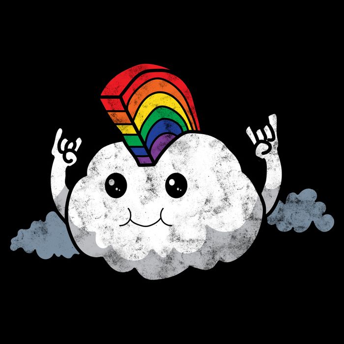 Gay Pride Rainbow Mohawk Cloud Performance Shirt