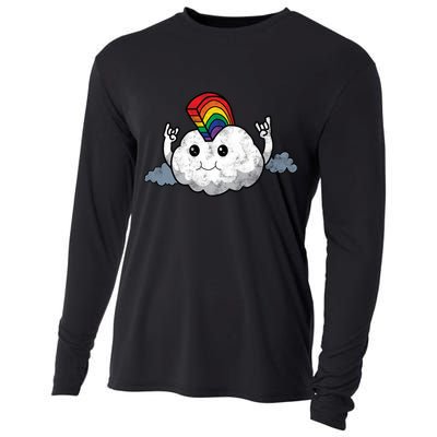 Gay Pride Rainbow Mohawk Cloud Cooling Performance Long Sleeve Crew