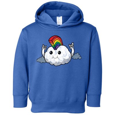 Gay Pride Rainbow Mohawk Cloud Toddler Hoodie