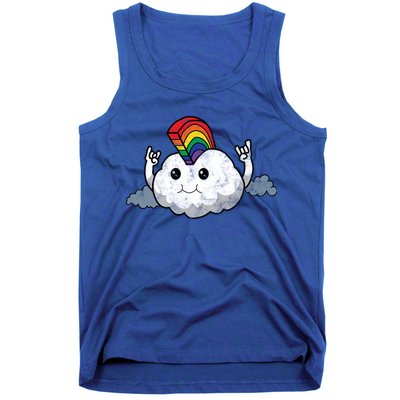 Gay Pride Rainbow Mohawk Cloud Tank Top