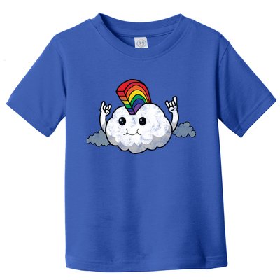 Gay Pride Rainbow Mohawk Cloud Toddler T-Shirt