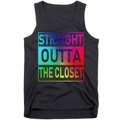 Gay Pride Straight Outta The Closet Tank Top