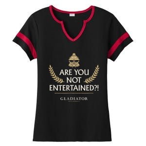 Gladiator Are You Not Entertained Ladies Halftime Notch Neck Tee