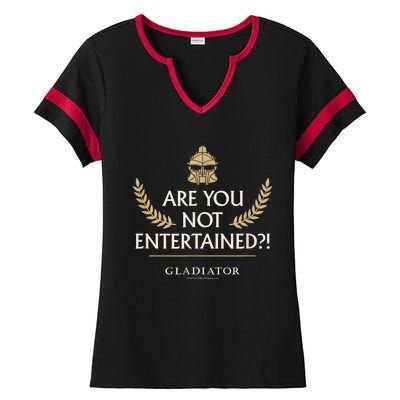 Gladiator Are You Not Entertained Ladies Halftime Notch Neck Tee