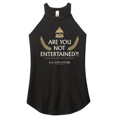 Gladiator Are You Not Entertained Women's Perfect Tri Rocker Tank