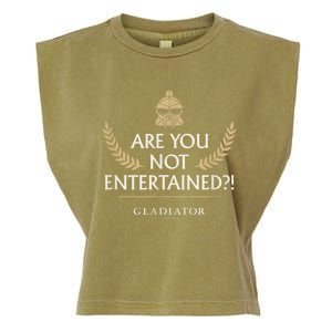 Gladiator Are You Not Entertained Garment-Dyed Women's Muscle Tee