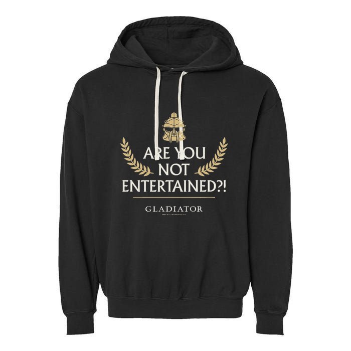 Gladiator Are You Not Entertained Garment-Dyed Fleece Hoodie