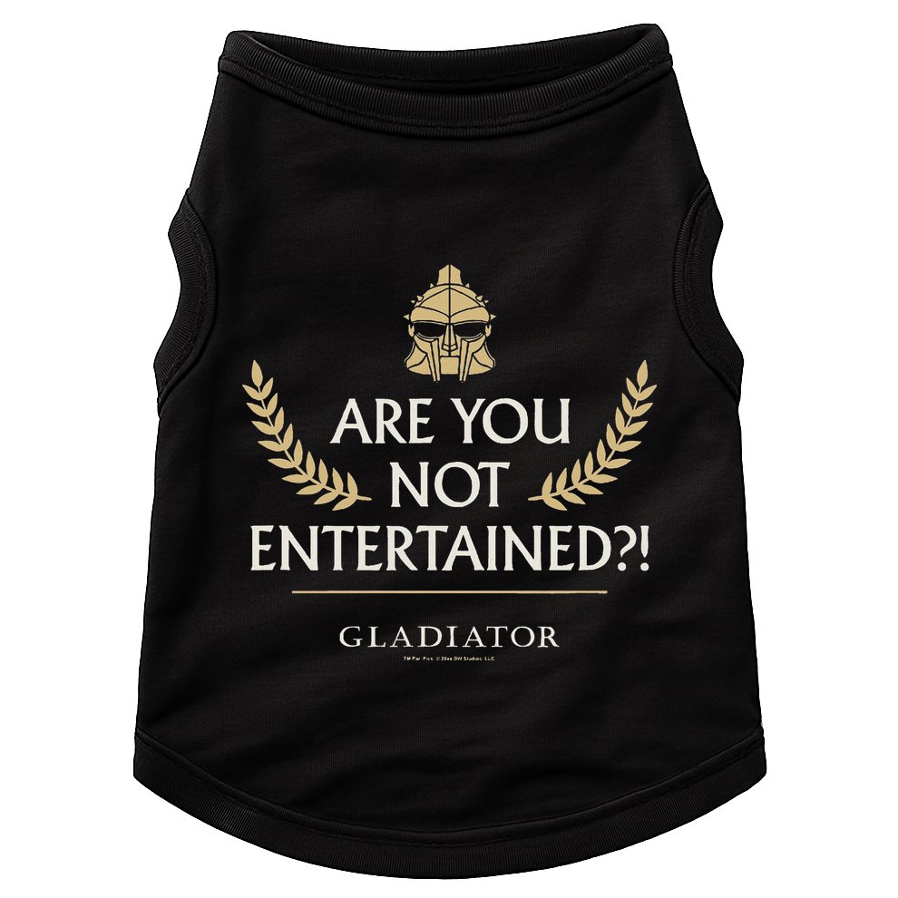 Gladiator Are You Not Entertained Doggie Tank