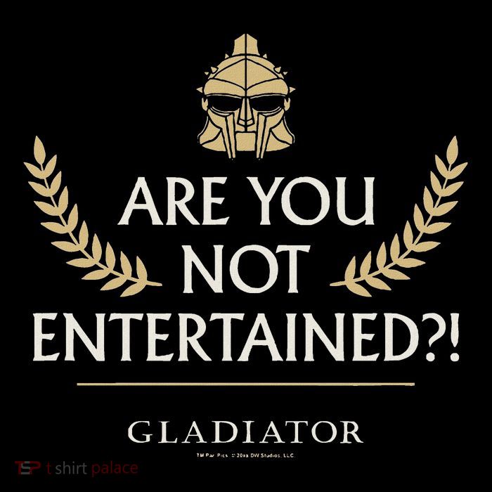 Gladiator Are You Not Entertained Bag