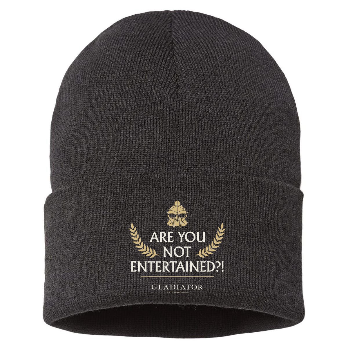 Gladiator Are You Not Entertained Sustainable Knit Beanie