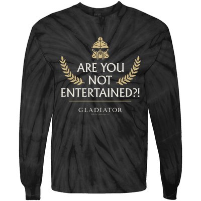 Gladiator Are You Not Entertained Tie-Dye Long Sleeve Shirt