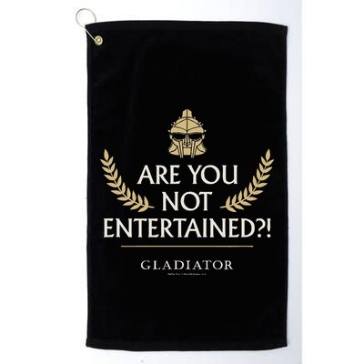 Gladiator Are You Not Entertained Golf Towel